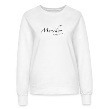 München meine Stadt - Frauen Sweatshirt - Weiß - Vorne - AI Model Female 172 dark (172cm)