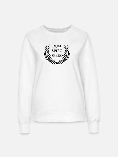 Dum Spiro Spero - Frauen Sweatshirt - Weiß