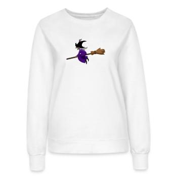 La sorcière vole sur le balai - Sweat Femme - blanc - Devant - AI Model Female 172 dark (172cm)