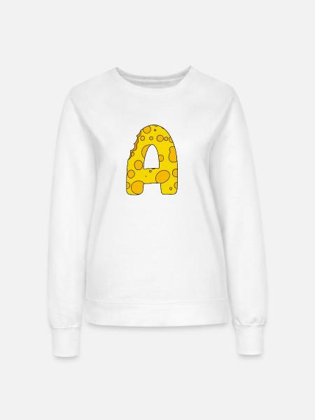 Buchstabe A - Frauen Sweatshirt - Weiß