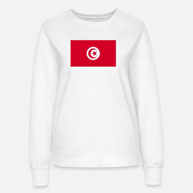Tunisia Flag - Women’s Sweatshirt - white