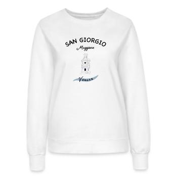 Phare de Venise, Île Majeure de San Giorgio - Sweat Femme - blanc - Devant - AI Model Female 172 dark (172cm)