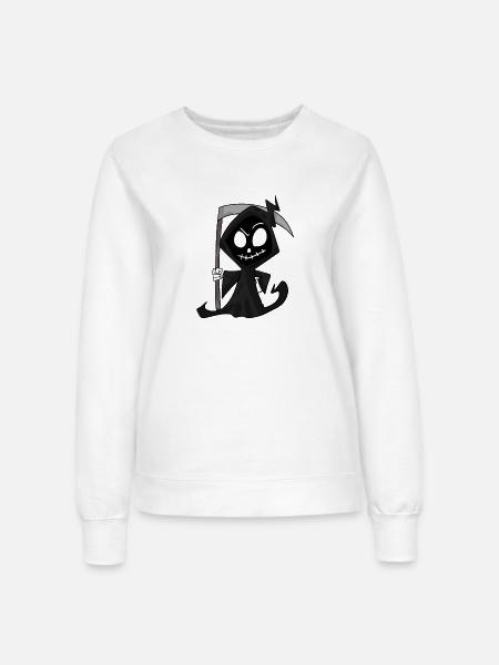 Sensenmann mit Sense - Halloween - Frauen Sweatshirt - Weiß