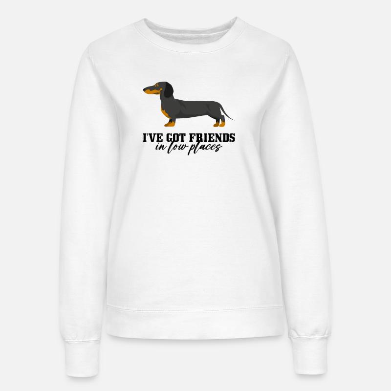 Dachshund Ember Silhouette - Women’s Sweatshirt - white