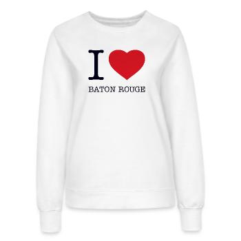 I LOVE BATON ROUGE - Frauen Sweatshirt - Weiß - Vorne - AI Model Female 172 dark (172cm)