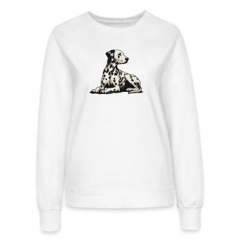 Dalmatiner - Frauen Sweatshirt - Weiß - Vorne - AI Model Female 172 dark (172cm)