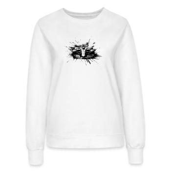 Absolute Geschwindigkeit - Frauen Sweatshirt - Weiß - Vorne - AI Model Female 172 dark (172cm)