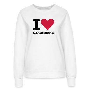 Stromberg Mit Spruch I Love Stromberg - Frauen Sweatshirt - Weiß - Vorne - AI Model Female 172 dark (172cm)