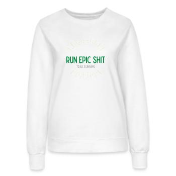 Run Epic Shit - Trail Running - Sweat Femme - blanc - Devant - AI Model Female 172 dark (172cm)