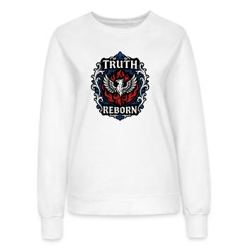 La vérité renaît - Sweat Femme - blanc - Devant - AI Model Female 172 dark (172cm)