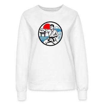 Karate Nature - Women’s Sweatshirt - white - Front - AI Model Female 172 dark (172cm)