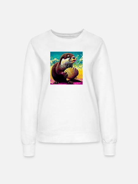 Otter - Frauen Sweatshirt - Weiß