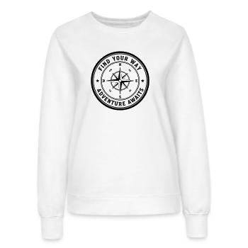 Find Your Way - Women’s Sweatshirt - white - Front - AI Model Female 172 dark (172cm)