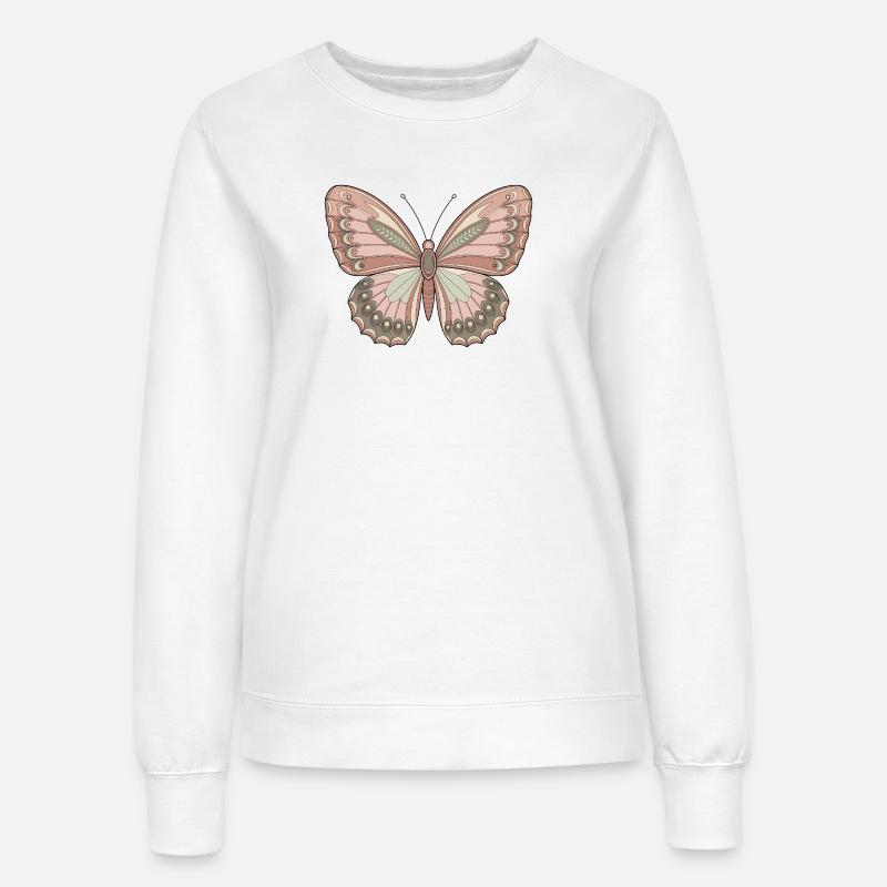 Boho Butterfly - Women’s Sweatshirt - white