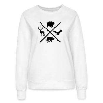 Animal - Sweat Femme - blanc - Devant - AI Model Female 172 dark (172cm)