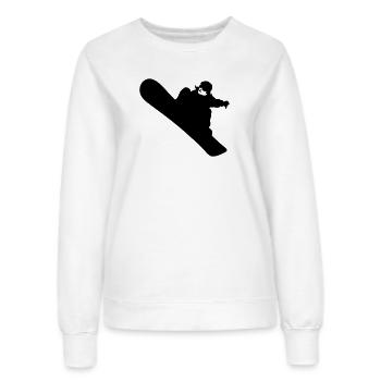 Snowboarding - Frauen Sweatshirt - Weiß - Vorne - AI Model Female 172 dark (172cm)