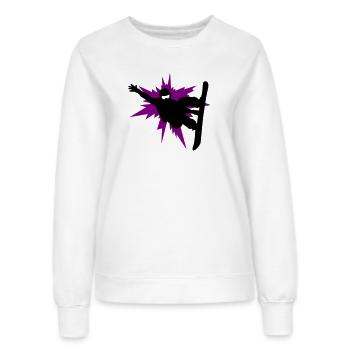 Snowboarding - Frauen Sweatshirt - Weiß - Vorne - AI Model Female 172 dark (172cm)