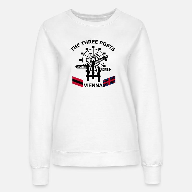 3_Posts - Frauen Sweatshirt - Weiß