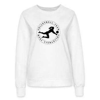 Équipe de volley-ball Mannschaft - Sweat Femme - blanc - Devant - AI Model Female 172 dark (172cm)