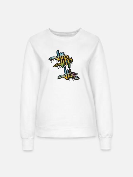 Hip Hip Hurra - Frauen Sweatshirt - Weiß