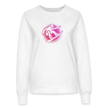Snowboard Liebe zum Anziehen für Frauen - Frauen Sweatshirt - Weiß - Vorne - AI Model Female 172 dark (172cm)
