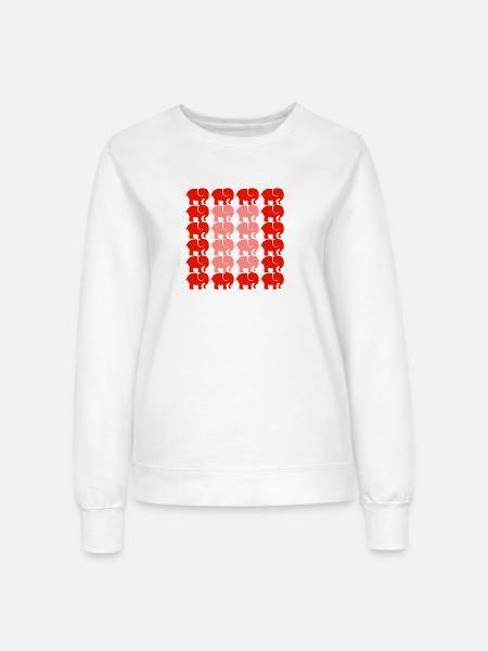 ELEFANT - Frauen Sweatshirt - Weiß