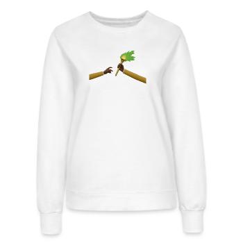Congo - Passation de Flamme Zaïre - Sweat Femme - blanc - Devant - AI Model Female 172 dark (172cm)