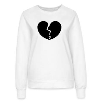 Gebrochenes Herz - Frauen Sweatshirt - Weiß - Vorne - AI Model Female 172 dark (172cm)