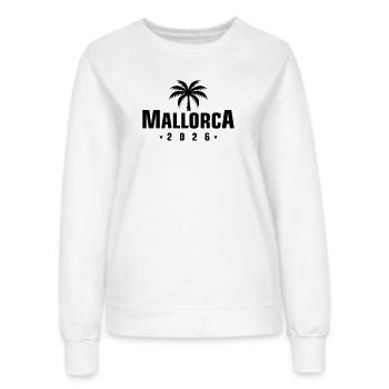 Mallorca 2026 - Frauen Sweatshirt - Weiß - Vorne - AI Model Female 172 dark (172cm)