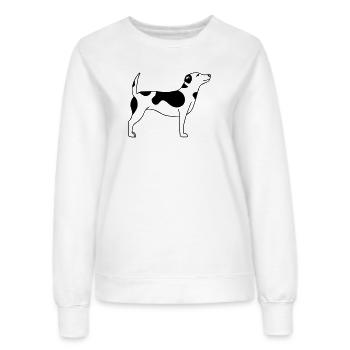 Hund - Frauen Sweatshirt - Weiß - Vorne - AI Model Female 172 dark (172cm)
