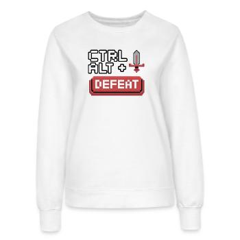 Strg Alt Entfernen Pixel Design - Frauen Sweatshirt - Weiß - Vorne - AI Model Female 172 dark (172cm)
