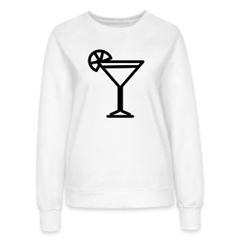 cocktail - Sweat Femme - blanc - Devant - AI Model Female 172 dark (172cm)