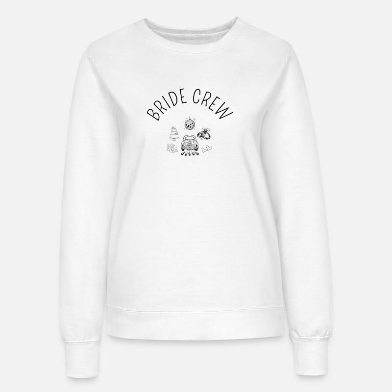Wedding Bride Crew - Clipart - Sweatshirt til damer - hvid