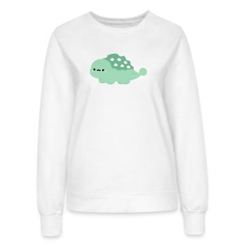 Ankylosaurus Annie - Frauen Sweatshirt - Weiß - Vorne - AI Model Female 172 dark (172cm)