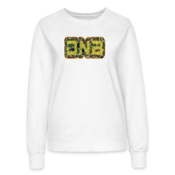 DNB Camo Glyphen Neon - Frauen Sweatshirt - Weiß - Vorne - AI Model Female 172 dark (172cm)