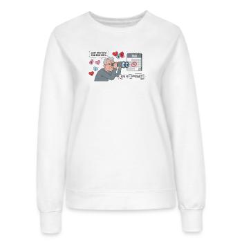 Warten auf 15 - Frauen Sweatshirt - Weiß - Vorne - AI Model Female 172 dark (172cm)