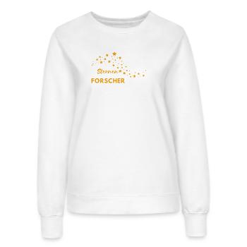 Sternenforscher - Wortschätze - vergessene Wörter - Frauen Sweatshirt - Weiß - Vorne - AI Model Female 172 dark (172cm)