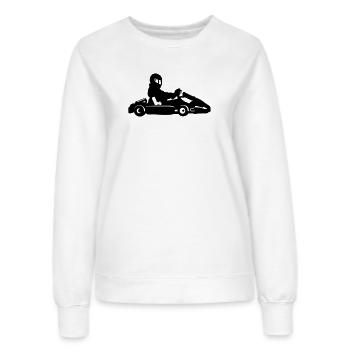 Karting - Frauen Sweatshirt - Weiß - Vorne - AI Model Female 172 dark (172cm)