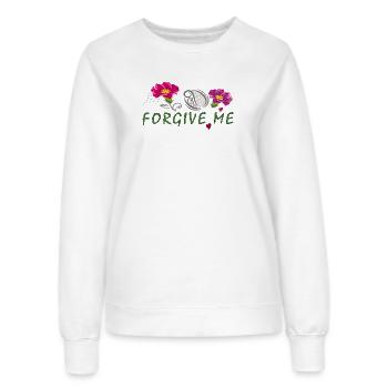 forgive me  - Frauen Sweatshirt - Weiß - Vorne - AI Model Female 172 dark (172cm)