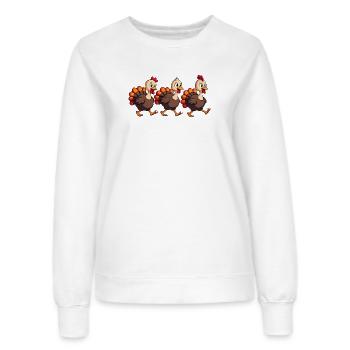 Bébé dinde de Thanksgiving - Sweat Femme - blanc - Devant - AI Model Female 172 dark (172cm)