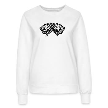 Meute de loups - Sweat Femme - blanc - Devant - AI Model Female 172 dark (172cm)