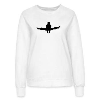 Karaté ou taekwondo double kick teinte - Sweat Femme - blanc - Devant - AI Model Female 172 dark (172cm)