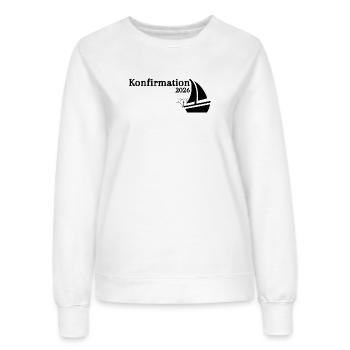 Confirmation 2026 Horizon Ship Cross Anchor Heart - Sweat Femme - blanc - Devant - AI Model Female 172 dark (172cm)