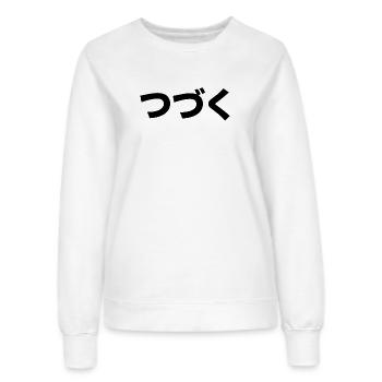 dessins animés - tsuzuku - Sweat Femme - blanc - Devant - AI Model Female 172 dark (172cm)