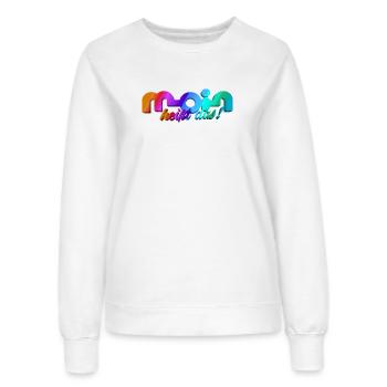 Moin heisst das! - Frauen Sweatshirt - Weiß - Vorne - AI Model Female 172 dark (172cm)