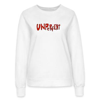 Unperfect – Unvollkommene Typografie - Frauen Sweatshirt - Weiß - Vorne - AI Model Female 172 dark (172cm)