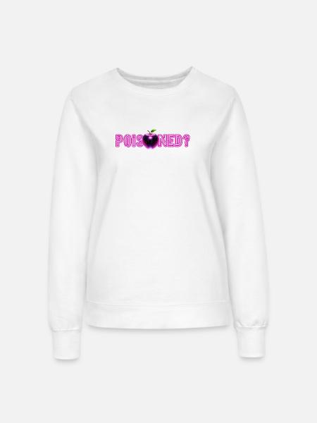 Neon-Apple mit Glitzer-Effekt - Frauen Sweatshirt - Weiß