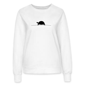 Schildkröte Silhouette - Frauen Sweatshirt - Weiß - Vorne - AI Model Female 172 dark (172cm)
