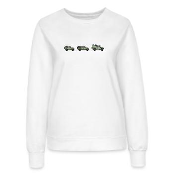 Défenseur - 90, 110 et offroad - Sweat Femme - blanc - Devant - AI Model Female 172 dark (172cm)