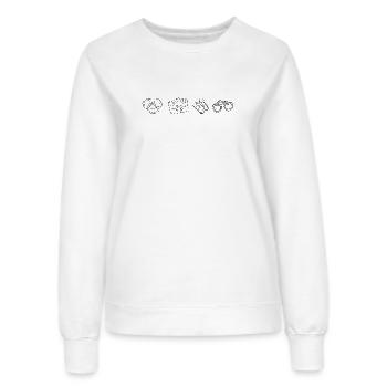 Beach Vacation Essentials - Women’s Sweatshirt - white - Front - AI Model Female 172 dark (172cm)